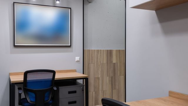 A pristine modern office ready for the working day